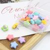 20/50Pcs DIY Pentagram Push Pins Macaron Blackboard Push Pins Star Shape Pushpins  Corkboard