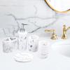 Bathroom Supplies Accessory Set 5-pack Resin Toothbrush Holder Lotion Dispenser, BPA Free Home Decor