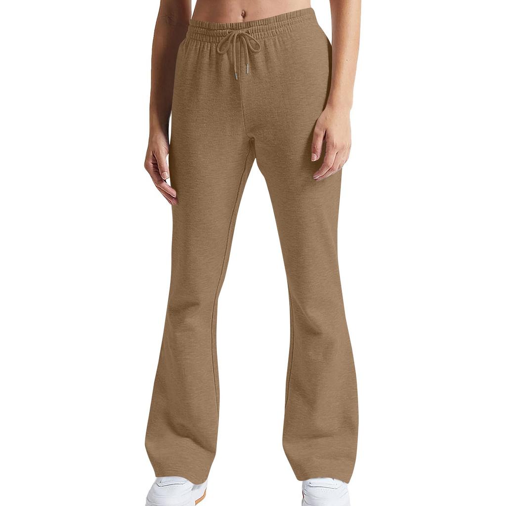 Women's Flare Leg Sweatpants High Waisted Baggy Sweat Pants Drawstring Athletic Pants