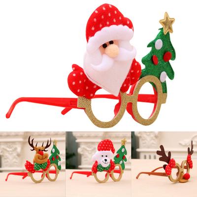 5Pcs Christmas Glasses Frame Santa Claus Deer Snowman Glasses Frame For Kids