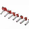 6 Piece Set Carbides Pointed Router Bit High Accuracy Sturdy Material Wood Carving Multifunctional Pattern Door Panel Unique Projects
