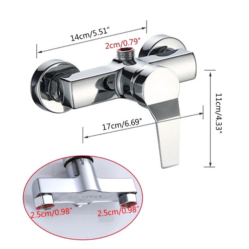Shower Faucet Water Flows Control Valves Zincs Alloys Hot and Cold Water Tap Mixing Valves for Handheld Shower
