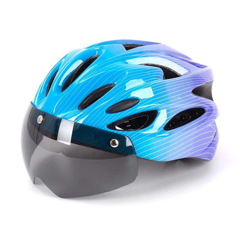 

Magnetic Goggles Cycling Helmet - Lightweight, Multi-Ventilated Safety Helmet for Adults & Children Medium