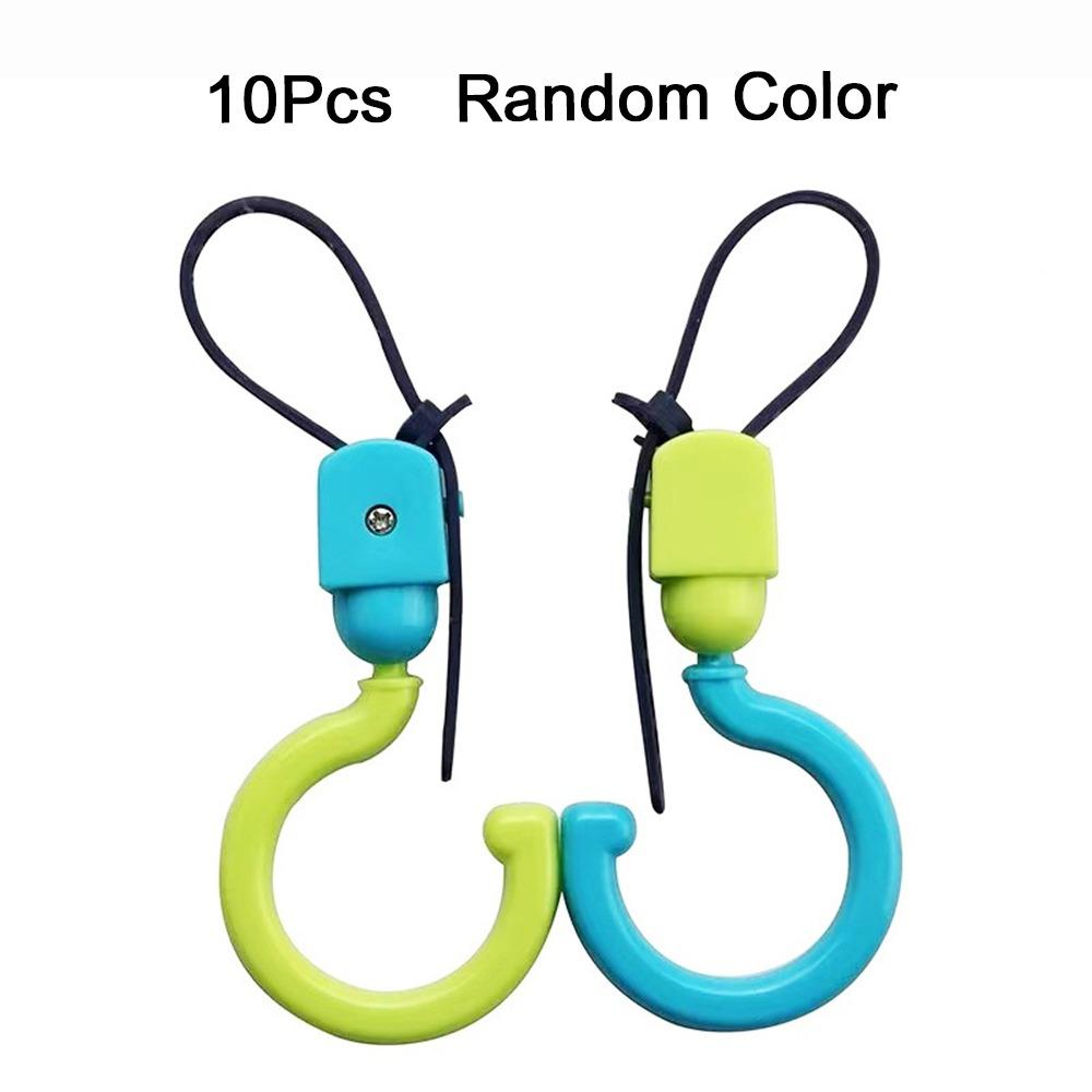 10Pcs Non-Marking Universal S Hooks Hanging Shopping Pram Hook Clothesline Hooks  Bathroom