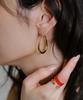 Reve Hoop Classic Oval Earrings_L