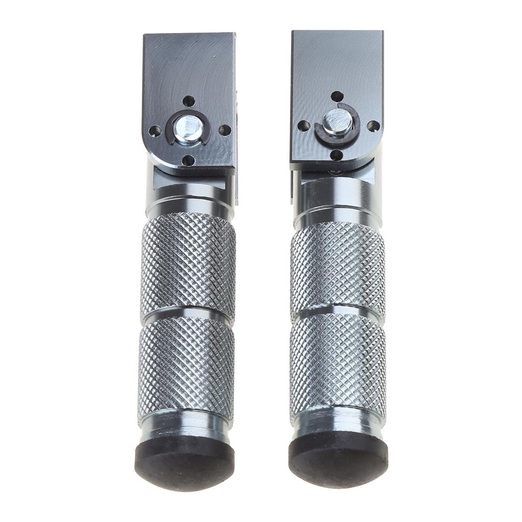 1 Pair Front Rear Footrest Pedal Motorcycle 90° Fixed Folding Footpegs Modification Accessories M10 Motorcycle Foot Peg