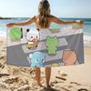 Asciugamano da Spiaggia Bubu e Dudu Cartone Animato Asciugatura Rapida Sovradimensionato Assorbente Morbido Asciugamani da Bagno/Spiaggia per Uomini Donne
