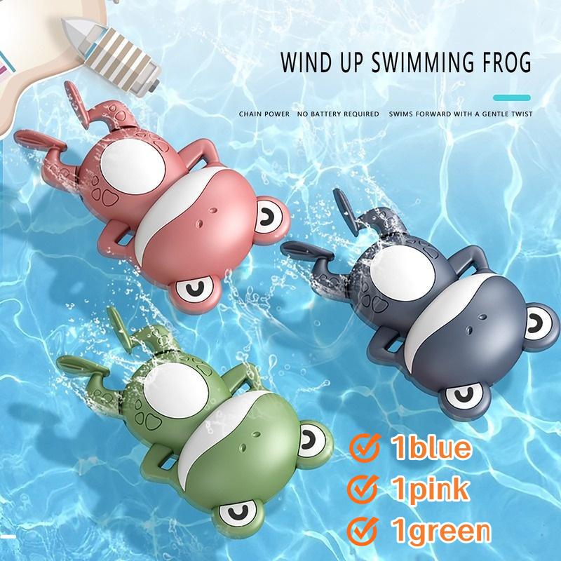 

Детская игрушка для купания, милая мультяшная лягушка, Заводная игрушка для ванны, детская игрушка для купания в воде