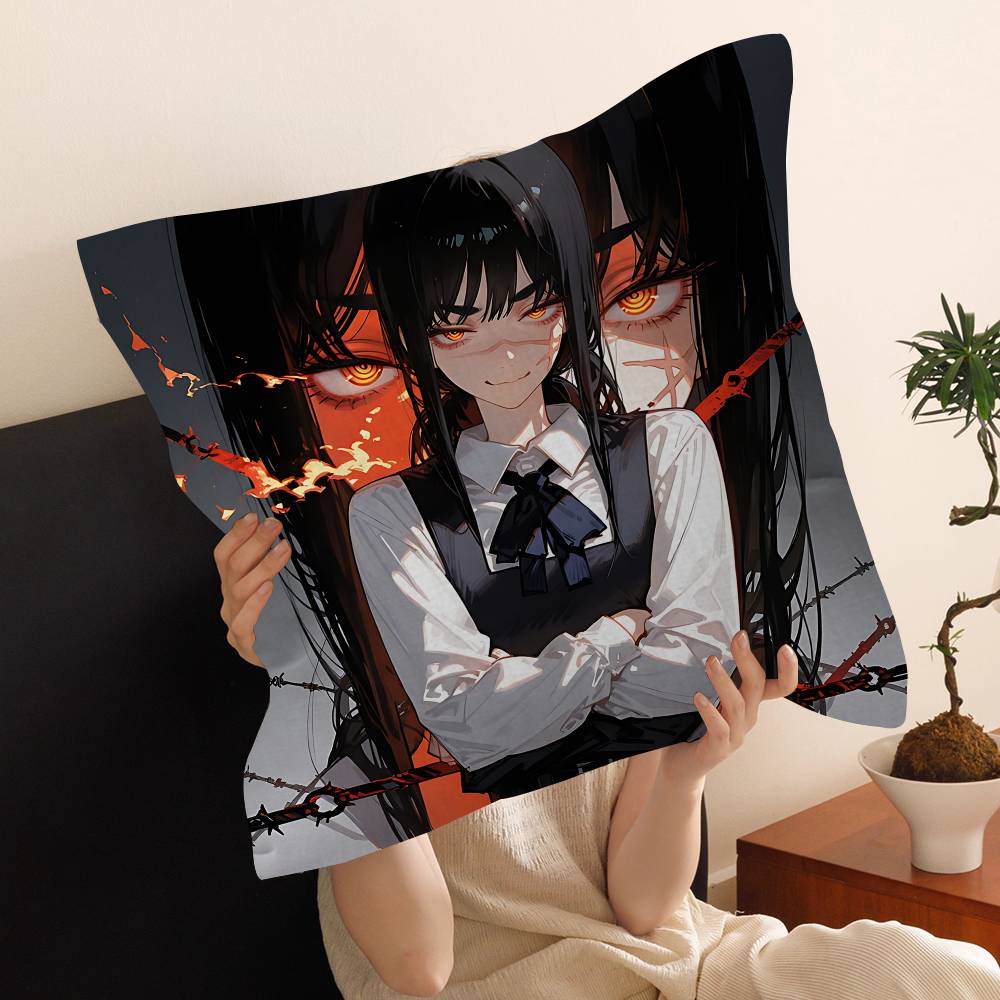 Chainsaw Man Makima Pillow Cover Sofa Cushion Cover Home Room Decoration Children Gift