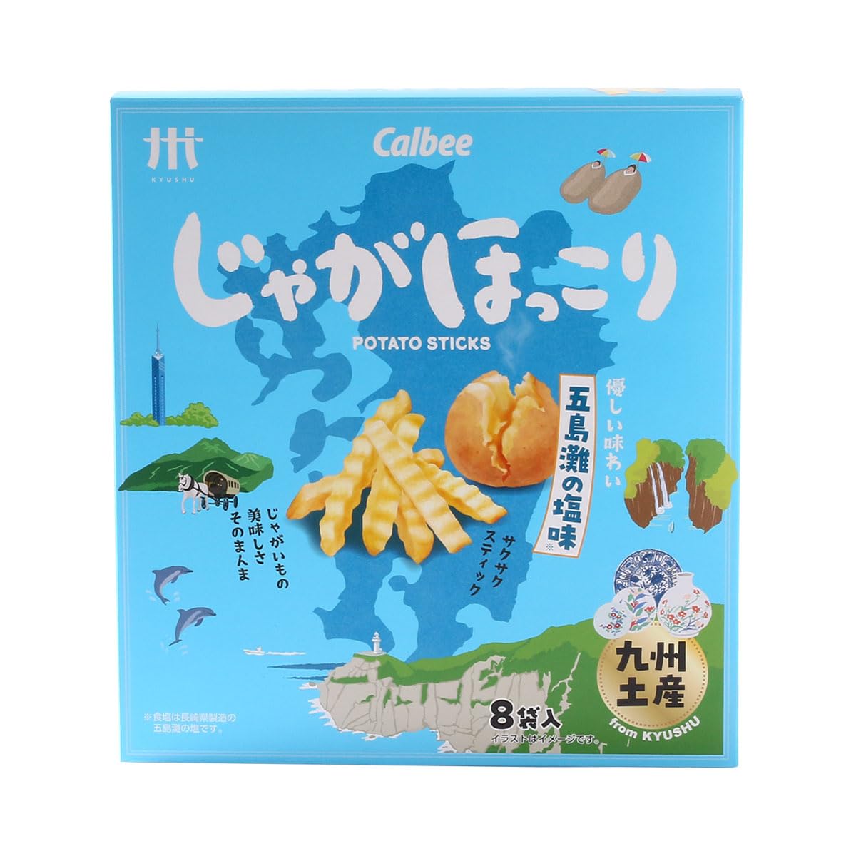 

Jaga Hokkori Goto Sea Salt Flavor 18g x 8 bags [Calbee]