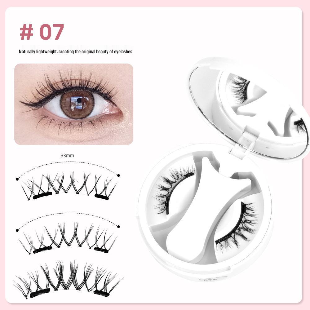 Magnetická sada umělých řas se třemi magnety bez lepidla s evropským a americkým stylingem