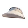 Women Sun Hat Large Brim Summer UV Protective Beach Sun Visor Hat Fashionable Acrylic Fibres White