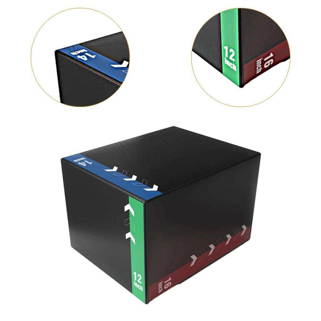 Plyometric Jump Box Jumping Exercise Equipment Multifunction Portable Plyo Strength Training for