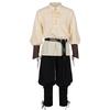 Halloween Pirate Renaissance Stirrup Pants Adult Costume for Stage Performance