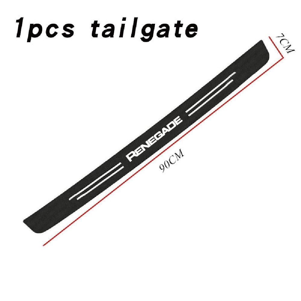 Car Door Sill Protector for Jeep Renegade, Anti-Scratch Door Sill Strip, Anti-Kick Protection Stickers
