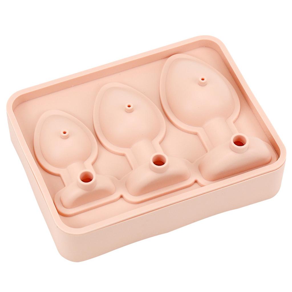 Ice Cube Mold Silicone Prank Butt Plug Shaped Mold Reusable Prank Ice Cube Molds Tray Fun Shape Ice Cube Trays for Juice Drink