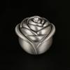 Rose Ring Box Home Ornaments Decoration Jewelry Box Metal Anti-Fall Marriage Proposal Retro Ring Box