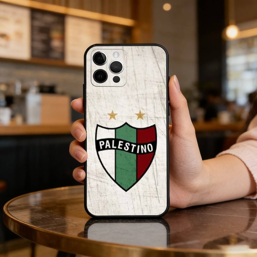 Club D-Deportivo P-Palestino Soft Silicone Black Cover,Phone Case For iPhone 17,16,15,14,13,12,11 Plus,Pro Max,XS