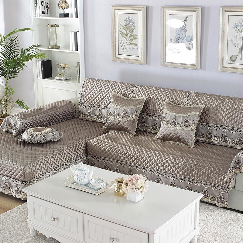 

Тенсел тисненый диванный коврик, противоскользящий всесезонный универсальный чехол для дивана, высококачественный современный чехол для дивана 68*70+15CM