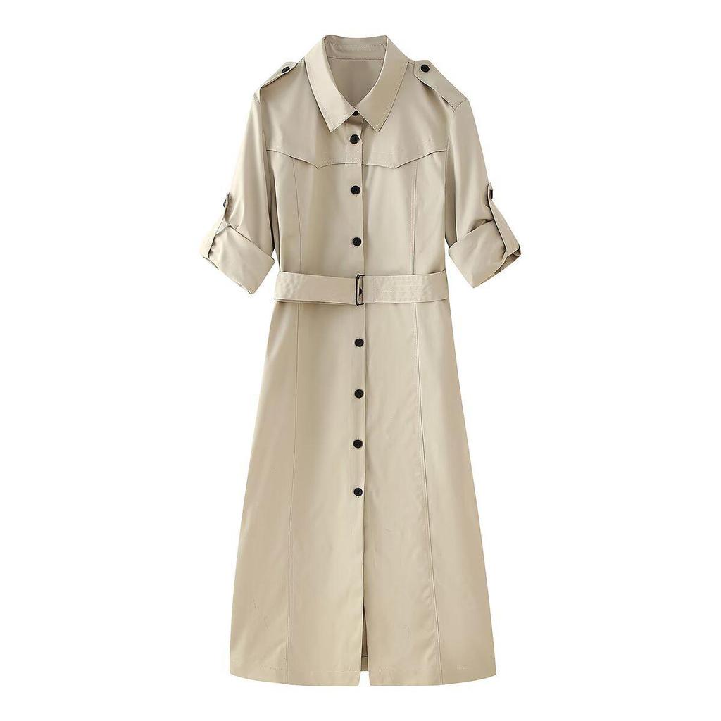 Cappotto Trench Moda Donna Autunno/Inverno 2024 Abito 6465