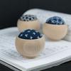 Recessed Structure Wooden Pin Cushion Base Needle Cushion Holder  Embroidery Accessories