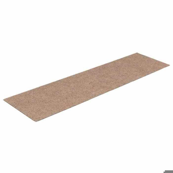 VidaXL Tapis d'escalier autocollants 30 pièces 76 x 20 cm Marron clair Rectangulaire 3365721
