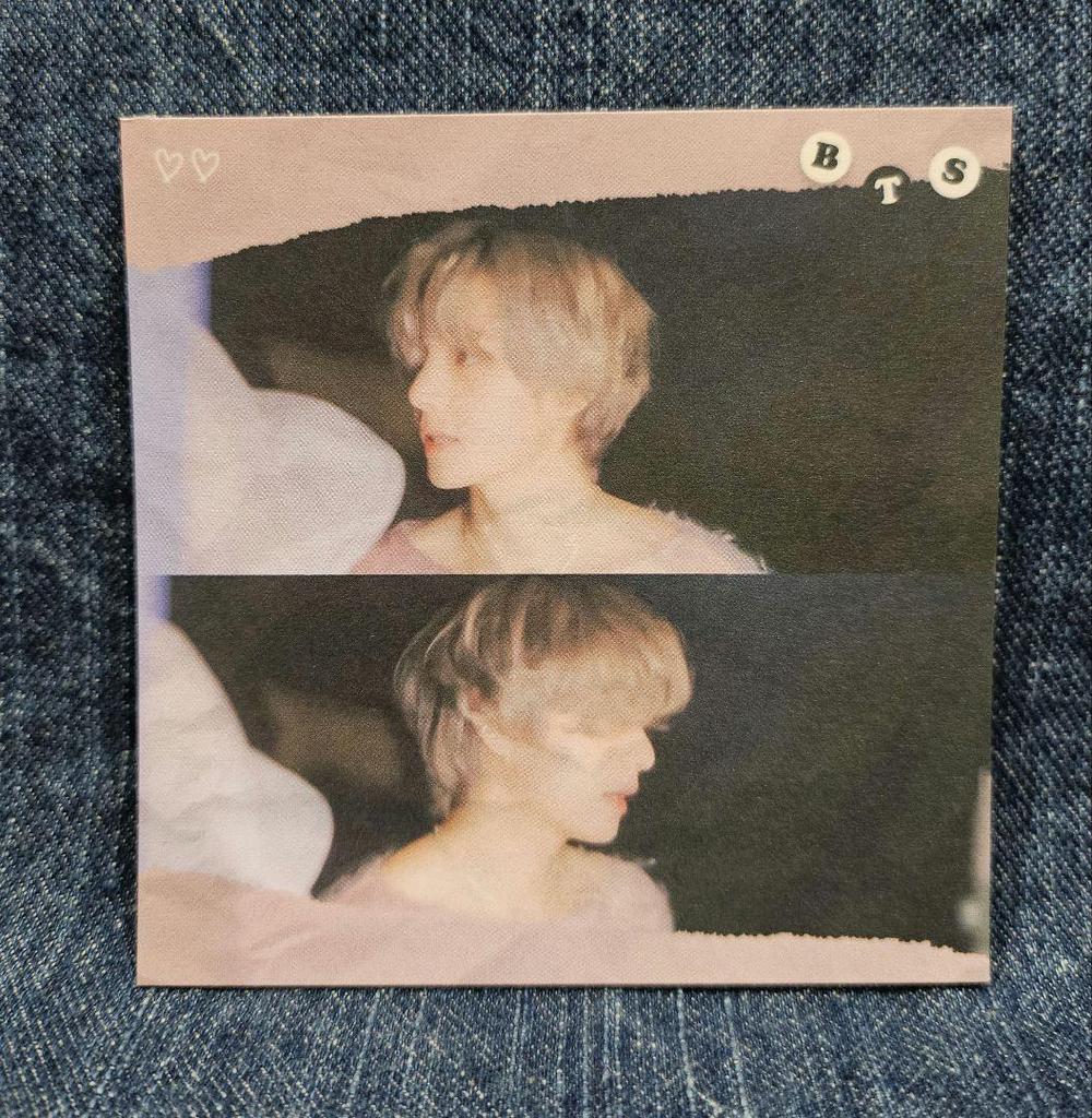 [USED] BTS Taehyung Memo Pads (25 sheets, 5 sheets each) Korean Producer