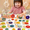 Montessori-Schnecke Farb-Sortierspielzeug Alphabet-Zuordnungs-Früherziehungsspielzeug für Kleinkinder Vorschul-Lernaktivitäten Spielzeug