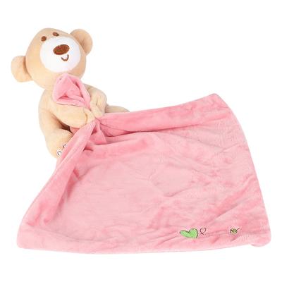 Baby   Handduk Tecknad Djurdocka Lugnande Handdukar   Tröstande Leksaker (Rosa)