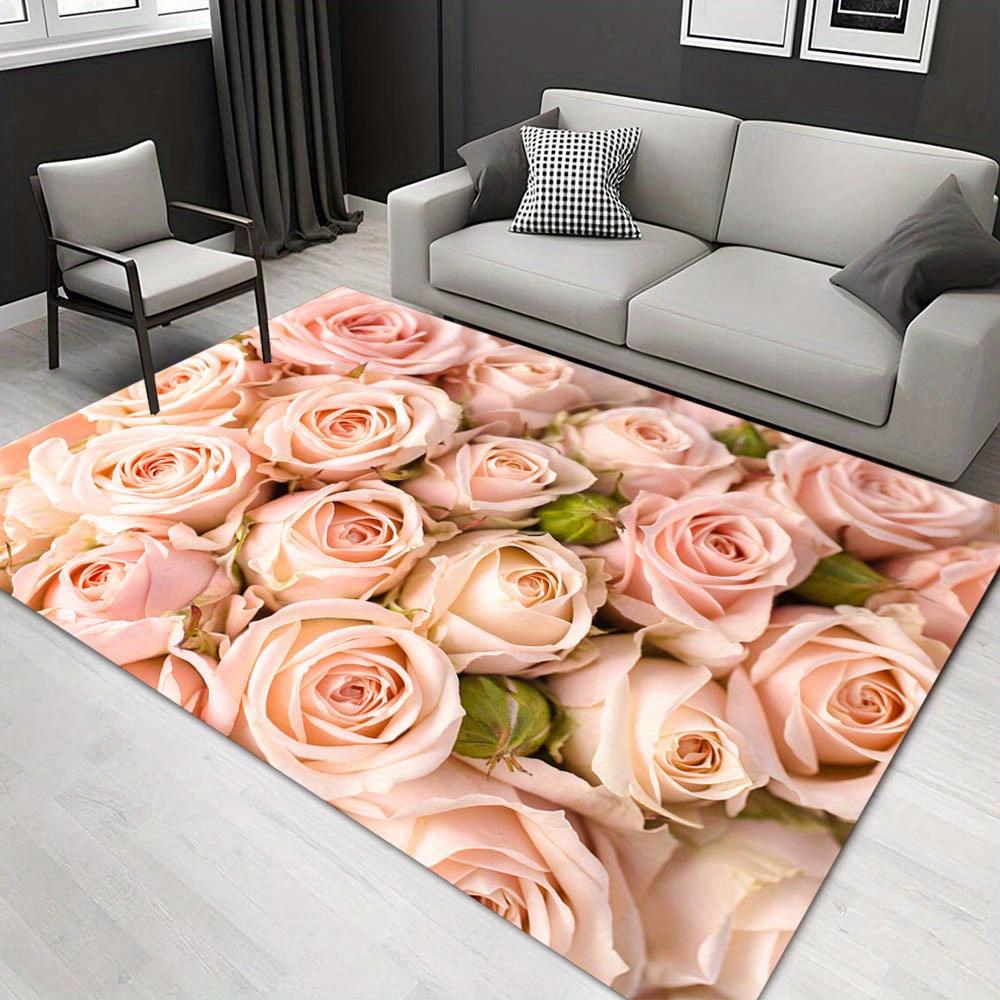 

1pc 1430440013Pattern Carpet, Area Rug For Living Room Bedroom Room Bed Chair Laundry Entryway Corridor Yard Non-slip Outdoor Camping Rug Fl 60cm by 90cm
