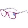 New Women Reading Glasses Ultra-light Anti-blue Light Flower Print Resin Eyewear +1.0~+4.0 Magnifying Presbyopic