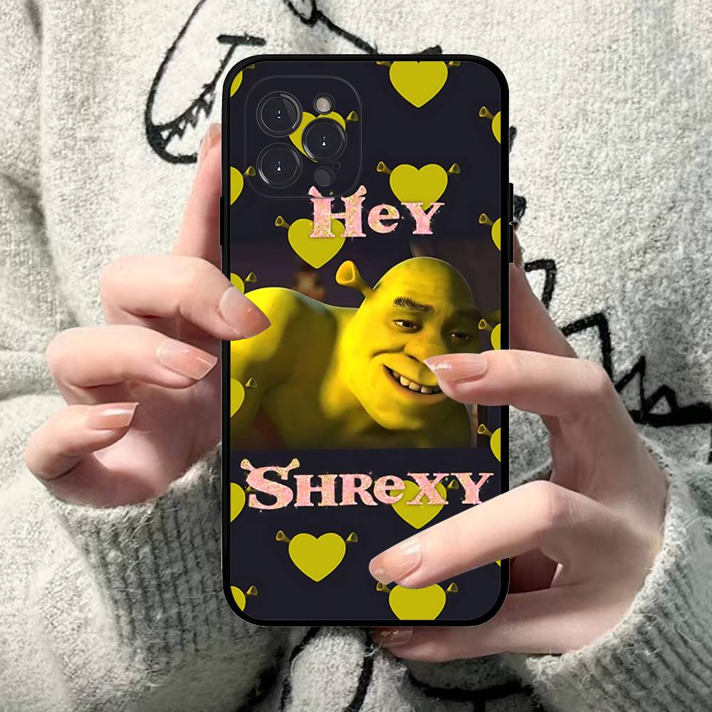 Cartoon S-Shreks Phone Case For IPhone 17 16 15 Plus X 14 11 12 13 Mini Pro Max Mobile Case