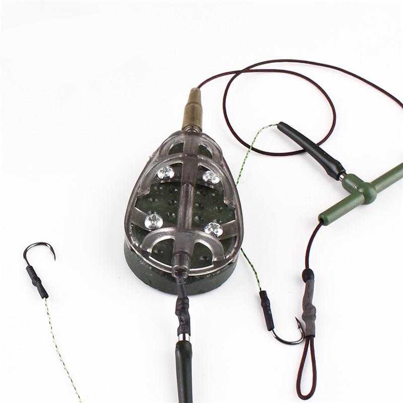 FTK European-Style Carp Fishing Hooks, Rig, Bait Cage, Feeder, Bait Dispenser, and Sinkers