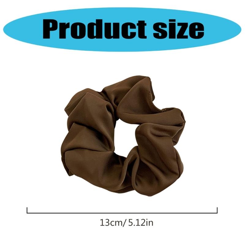 Ruched Hair Scrunchies Thick Oversized Hair Scrunchy Elegant Hair Rope Scrunchy Women Ponytail Holder