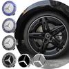 New 2025 Hot 4PCS 75MM Car Wheel Center Hub Caps Tire Rim Covers Auto Accessories For Mercedes Benz CLA A180 W108 AMG CLK W201 W