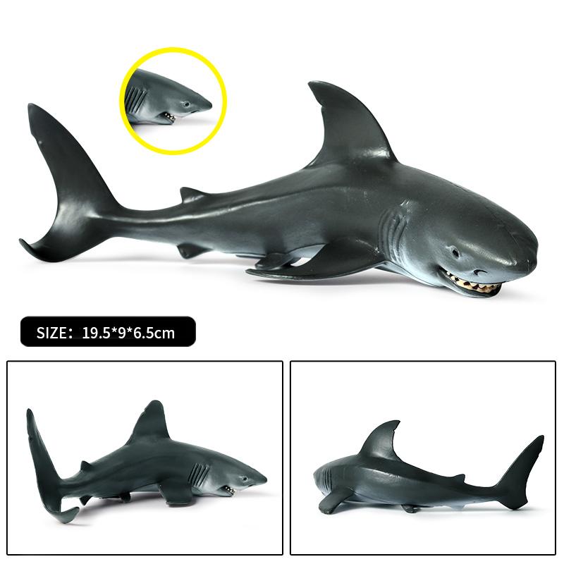 Oenux Ocean Animal Savage Megalodon Beluga Big Shark Orca Sperm Blue Whale Action Figures Sea Life Model Educational Kids Toy