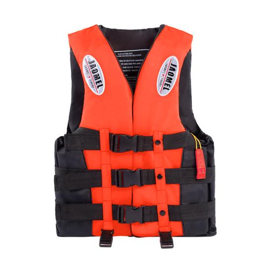 Adult Life Jacket 100N Buoyancy Paddle Life Vest Adjustable Flotation Device with Reflective Strip for Kayak Boat Surf Water Sports
