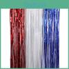 Vibrant Red White And Blue Independence Day Rain Curtain For Festive Party Decorations