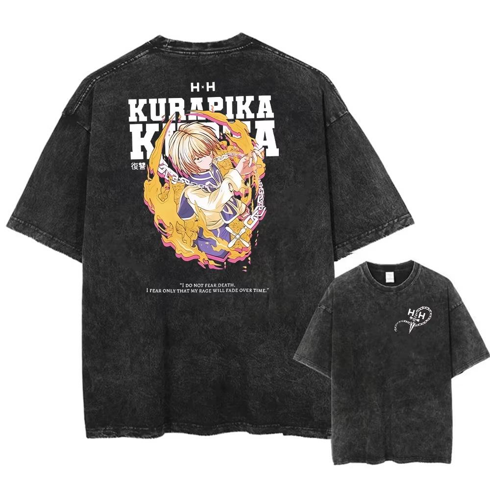 Anime Hunter X Hunter Hisoka And Chrollo Logo Washed Graphic M