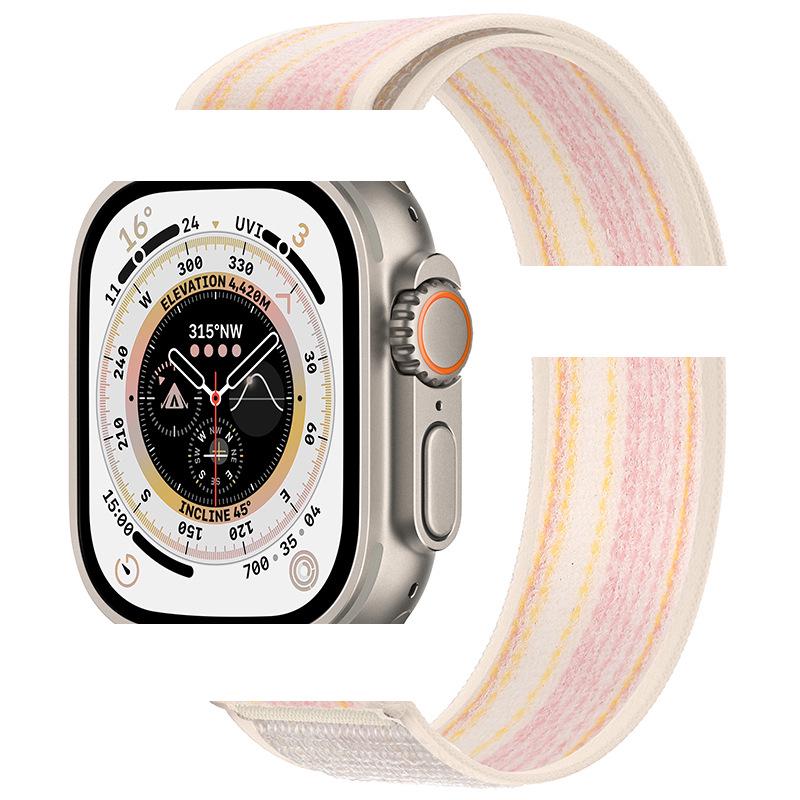 Apple Watch Ultra 10/9 Nylon Woven Velcro Trail Loop Strap