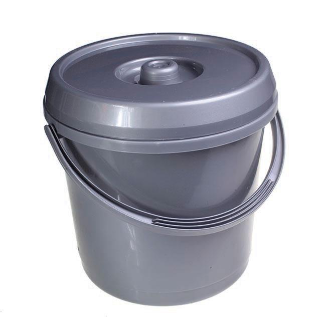 Plastic Bucket & Lid 14L