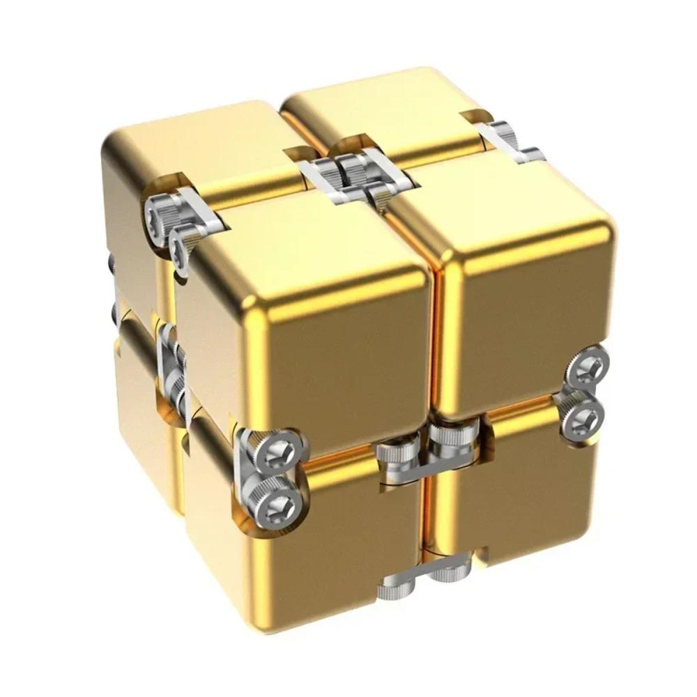 Metal DIY Infinite Cube Stress Relief Antistresse Fidget Toy Best Relieve Stress Attention and Concentration Adults Anxiety Lure