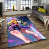 1pc KPop Demon Hunters RUMI1 Design Area Rug - Non-Slip, Soft & Cozy Floor Mat for Living Room, Bedroom, Office - Indoor/Outdoor Decorative Carpet