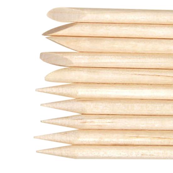 100 Pcs Nail Art Wood Stick Cuticle Pusher Remover Pedicure Useful Manicure Tool