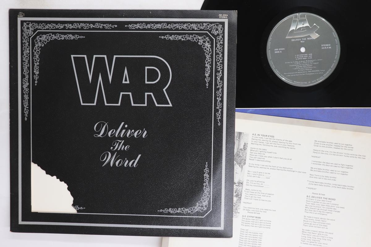 

LP Record WAR Deliver The Word AW2004 LAX RECORDS 1978 Japan SoulFunk Used