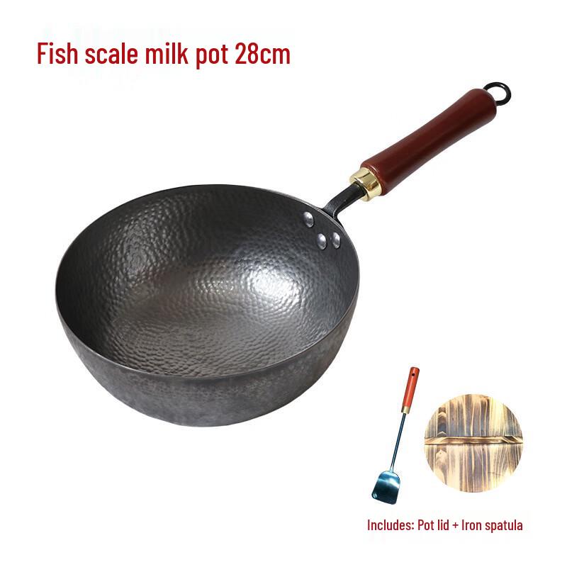 Hand-Forged Wrought Iron Milk Pot