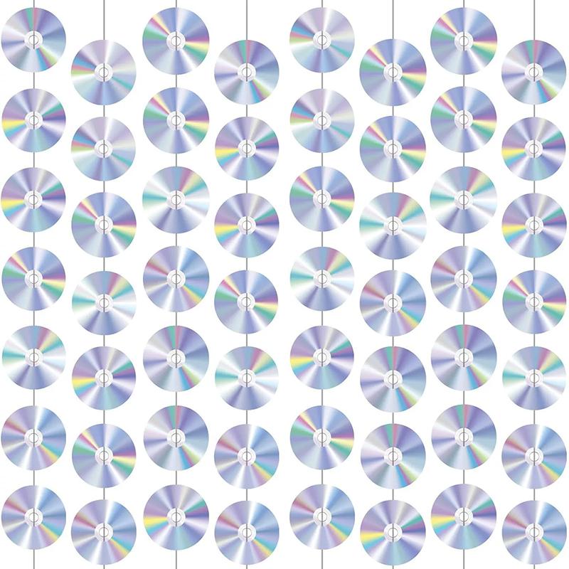 WTEMPO Retro Disco Disc Shape Design Festival Party Event Decorations Creative DIY Perform/Concert/Music Exchange Meeting Background Decorations,