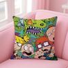 Cartoon R-RugratsS Kissenbezug Bequemer Wende-Kissenbezug Ideal für Auto Sofa Schlafzimmer & Mehr