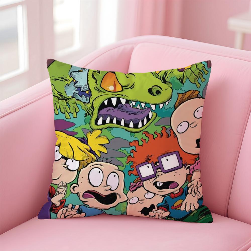 Cartoon R-RugratsS Kissenbezug Bequemer Wende-Kissenbezug Ideal für Auto Sofa Schlafzimmer & Mehr