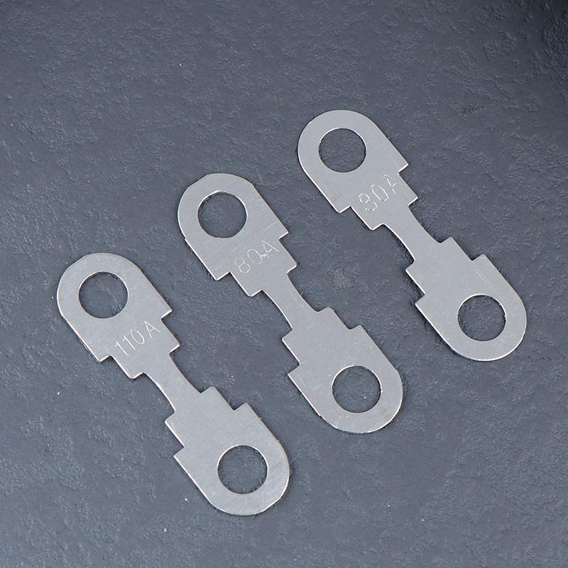 10Pcs 30A-150A 32VDC Automotive Car Flat Zinc Sheet Small Fuse Sheet For Car Fuse Round Hole Insert Fuse Auto Parts